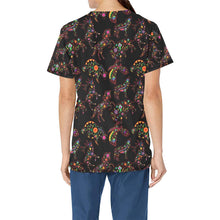 Load image into Gallery viewer, Neon Floral Animals All Over Print Scrub Top Scrub Top e-joyer 
