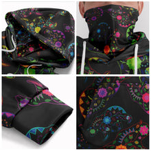 Load image into Gallery viewer, Neon Floral Bears Hoodie with Face Cover 49 Dzine 
