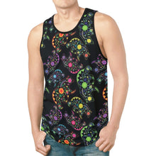 Load image into Gallery viewer, Neon Floral Bears New All Over Print Tank Top for Men (Model T46) New All Over Print Tank Top for Men (T46) e-joyer 
