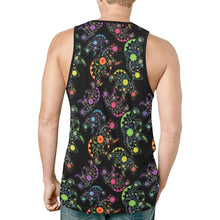 Load image into Gallery viewer, Neon Floral Bears New All Over Print Tank Top for Men (Model T46) New All Over Print Tank Top for Men (T46) e-joyer 
