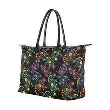 Load image into Gallery viewer, Neon Floral Bears Single-Shoulder Lady Handbag (Model 1714) bag e-joyer 
