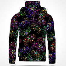 Load image into Gallery viewer, Neon Floral Buffalos Hoodie with Face Cover 49 Dzine 
