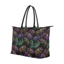 Load image into Gallery viewer, Neon Floral Buffalos Single-Shoulder Lady Handbag (Model 1714) bag e-joyer 
