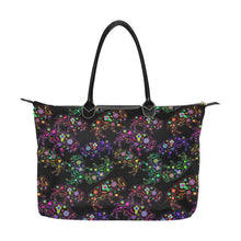 Load image into Gallery viewer, Neon Floral Buffalos Single-Shoulder Lady Handbag (Model 1714) bag e-joyer 
