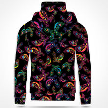 Load image into Gallery viewer, Neon Floral Eagles Hoodie with Face Cover 49 Dzine 
