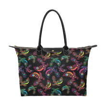 Load image into Gallery viewer, Neon Floral Eagles Single-Shoulder Lady Handbag (Model 1714) bag e-joyer 
