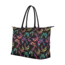 Load image into Gallery viewer, Neon Floral Eagles Single-Shoulder Lady Handbag (Model 1714) bag e-joyer 
