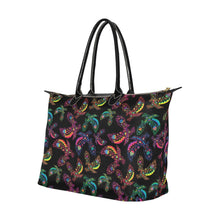 Load image into Gallery viewer, Neon Floral Eagles Single-Shoulder Lady Handbag (Model 1714) bag e-joyer 
