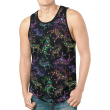 Load image into Gallery viewer, Neon Floral Elks New All Over Print Tank Top for Men (Model T46) New All Over Print Tank Top for Men (T46) e-joyer 
