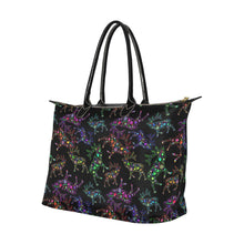 Load image into Gallery viewer, Neon Floral Elks Single-Shoulder Lady Handbag (Model 1714) bag e-joyer 
