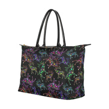 Load image into Gallery viewer, Neon Floral Elks Single-Shoulder Lady Handbag (Model 1714) bag e-joyer 
