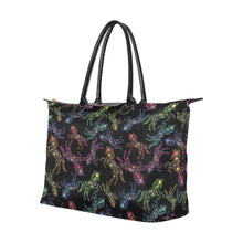 Load image into Gallery viewer, Neon Floral Horses Single-Shoulder Lady Handbag (Model 1714) bag e-joyer 
