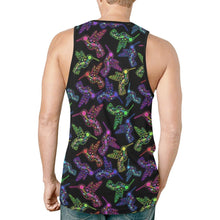 Load image into Gallery viewer, Neon Floral Hummingbirds New All Over Print Tank Top for Men (Model T46) New All Over Print Tank Top for Men (T46) e-joyer 
