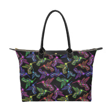 Load image into Gallery viewer, Neon Floral Hummingbirds Single-Shoulder Lady Handbag (Model 1714) bag e-joyer 
