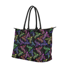 Load image into Gallery viewer, Neon Floral Hummingbirds Single-Shoulder Lady Handbag (Model 1714) bag e-joyer 
