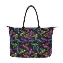 Load image into Gallery viewer, Neon Floral Hummingbirds Single-Shoulder Lady Handbag (Model 1714) bag e-joyer 
