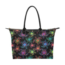 Load image into Gallery viewer, Neon Floral Turtle Single-Shoulder Lady Handbag (Model 1714) bag e-joyer 
