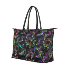 Load image into Gallery viewer, Neon Floral Wolves Single-Shoulder Lady Handbag (Model 1714) bag e-joyer 
