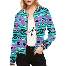 Load image into Gallery viewer, Northeast Journey All Over Print Bomber Jacket for Women (Model H21) All Over Print Bomber Jacket for Women (H21) e-joyer 
