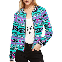 Load image into Gallery viewer, Northeast Journey All Over Print Bomber Jacket for Women (Model H21) All Over Print Bomber Jacket for Women (H21) e-joyer 
