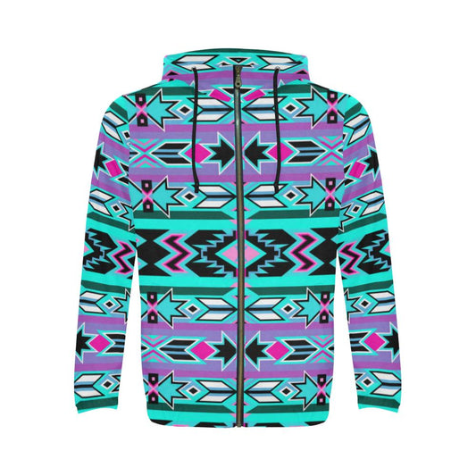 Northeast Journey All Over Print Full Zip Hoodie for Men (Model H14) All Over Print Full Zip Hoodie for Men (H14) e-joyer 