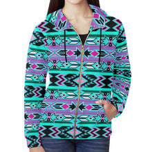 Load image into Gallery viewer, Northeast Journey All Over Print Full Zip Hoodie for Women (Model H14) All Over Print Full Zip Hoodie for Women (H14) e-joyer 
