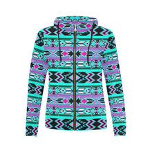 Load image into Gallery viewer, Northeast Journey All Over Print Full Zip Hoodie for Women (Model H14) All Over Print Full Zip Hoodie for Women (H14) e-joyer 
