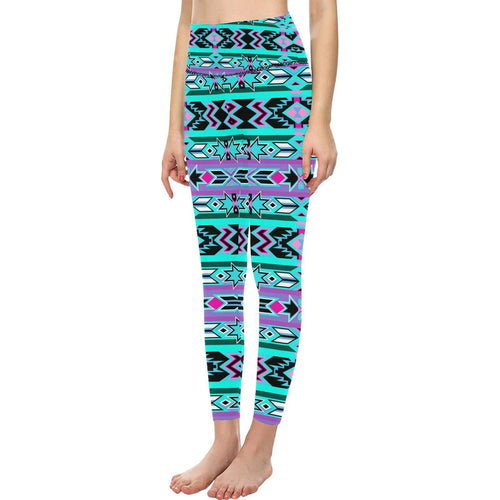 Northeast Journey All Over Print High-Waisted Leggings (Model L36) High-Waisted Leggings (L36) e-joyer 