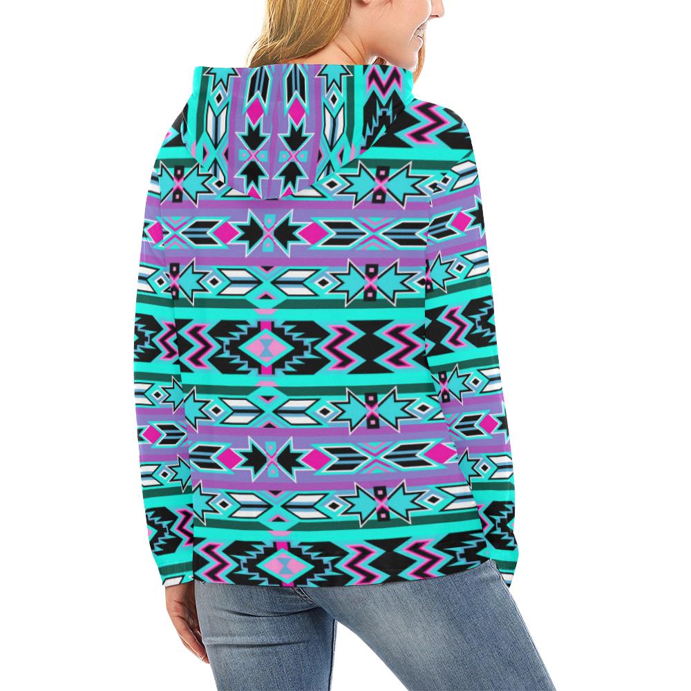 Northeast Journey All Over Print Hoodie for Women (USA Size) (Model H13) All Over Print Hoodie for Women (H13) e-joyer 