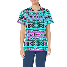 Load image into Gallery viewer, Northeast Journey All Over Print Scrub Top Scrub Top e-joyer 
