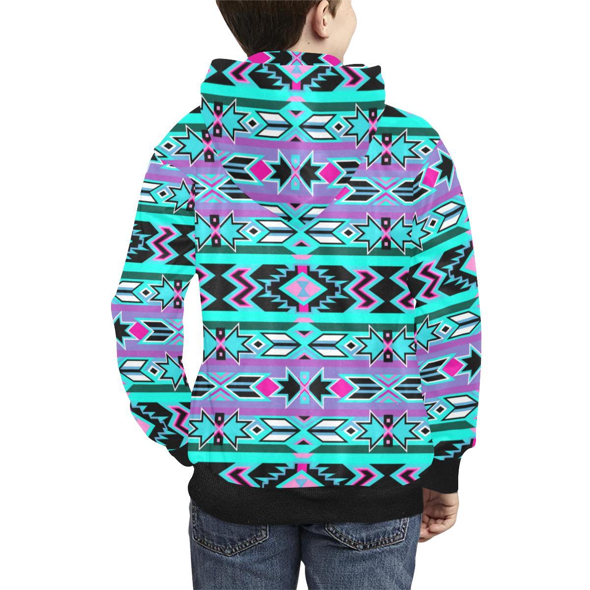 Northeast Journey Kids' All Over Print Hoodie (Model H38) Kids' AOP Hoodie (H38) e-joyer 