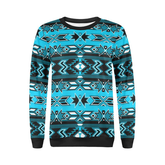 Northern Journey All Over Print Crewneck Sweatshirt for Women (Model H18) Crewneck Sweatshirt for Women (H18) e-joyer 