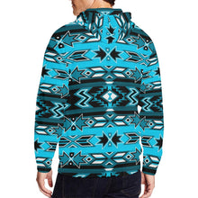 Load image into Gallery viewer, Northern Journey All Over Print Full Zip Hoodie for Men (Model H14) All Over Print Full Zip Hoodie for Men (H14) e-joyer 
