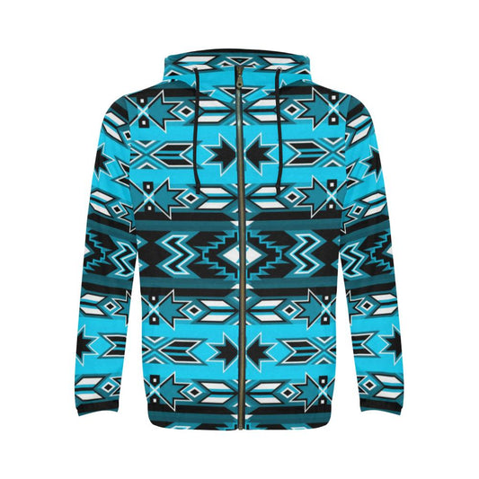 Northern Journey All Over Print Full Zip Hoodie for Men (Model H14) All Over Print Full Zip Hoodie for Men (H14) e-joyer 