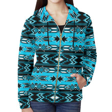 Load image into Gallery viewer, Northern Journey All Over Print Full Zip Hoodie for Women (Model H14) All Over Print Full Zip Hoodie for Women (H14) e-joyer 
