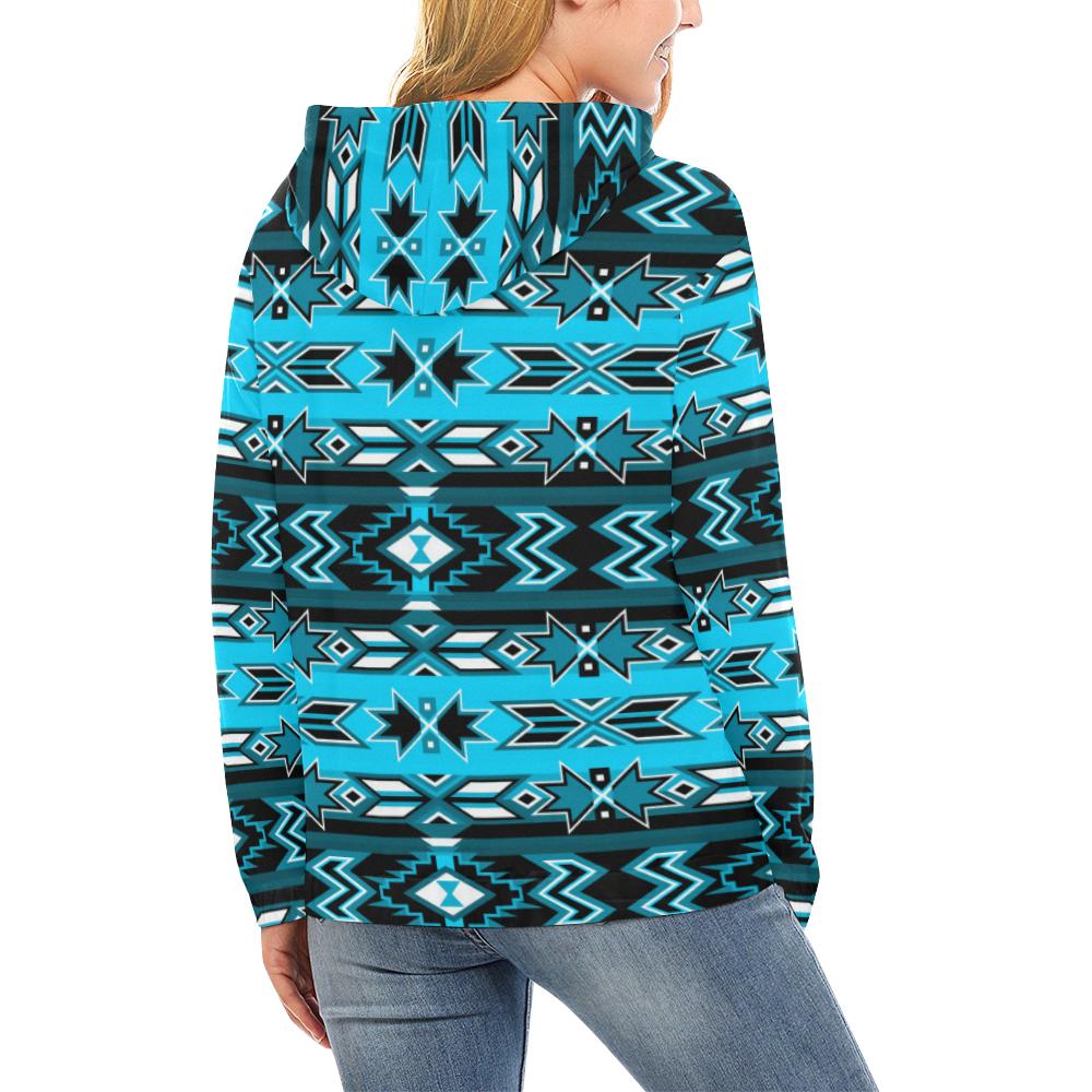 Northern Journey All Over Print Hoodie for Women (USA Size) (Model H13) All Over Print Hoodie for Women (H13) e-joyer 