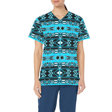 Load image into Gallery viewer, Northern Journey All Over Print Scrub Top Scrub Top e-joyer 
