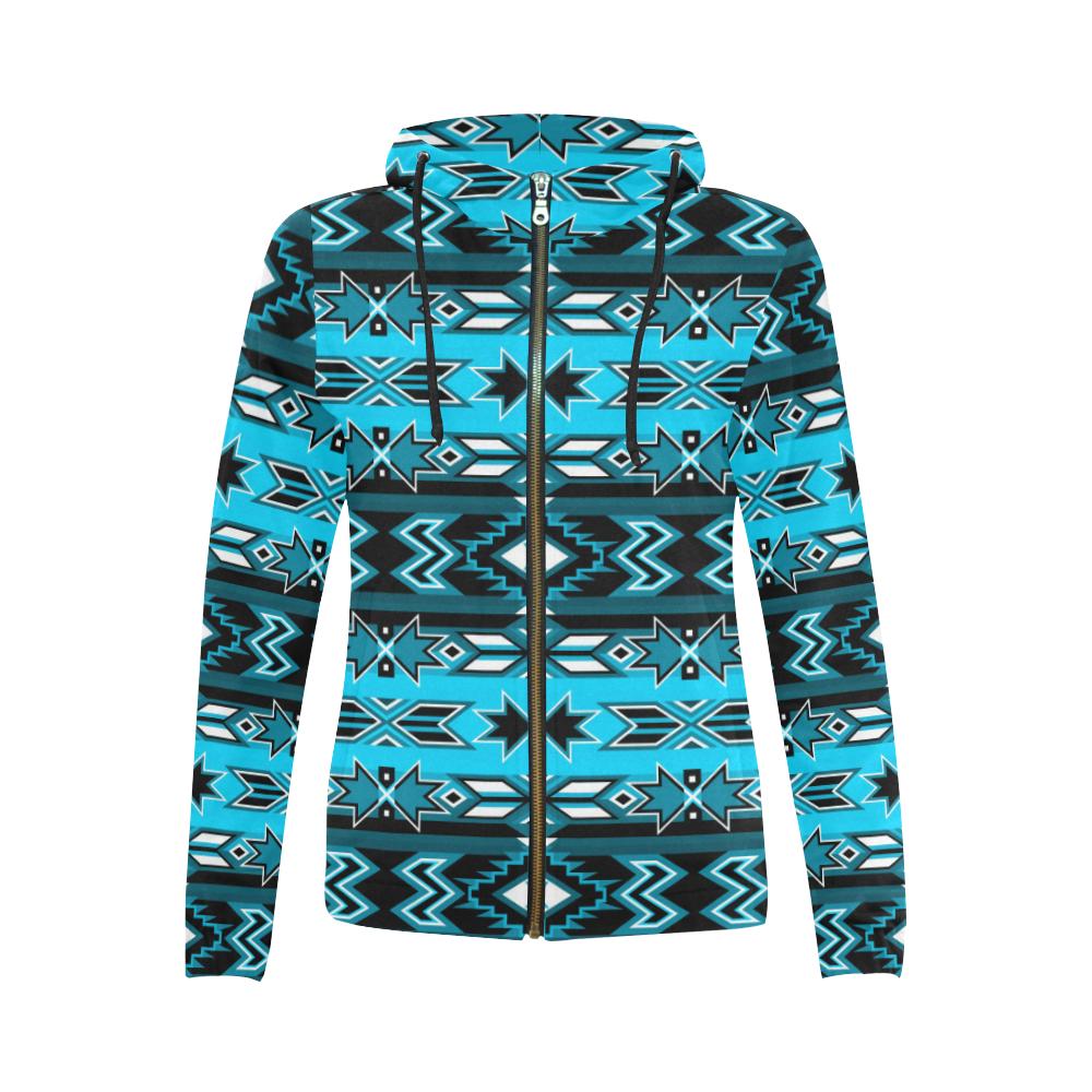 Northern Journey Full Zip Hoodie by 49 Dzine