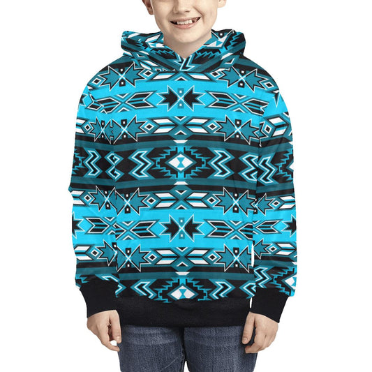 Northern Journey Kids' All Over Print Hoodie (Model H38) Kids' AOP Hoodie (H38) e-joyer 