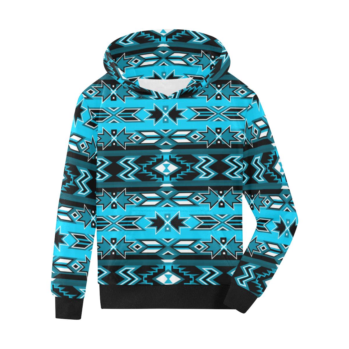 Northern Journey Kids' All Over Print Hoodie (Model H38) Kids' AOP Hoodie (H38) e-joyer 