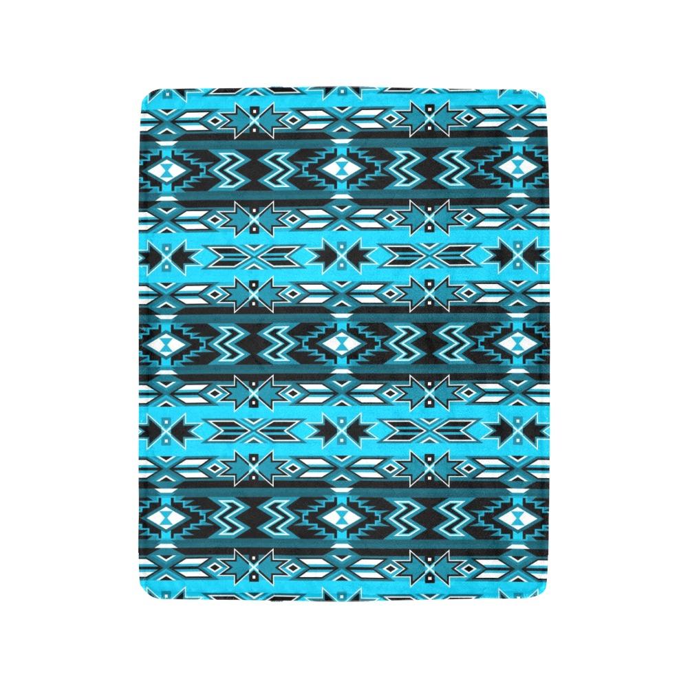 Northern Journey Small Micro Fleece Blanket by 49 Dzine