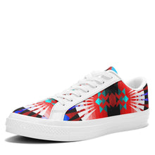 Load image into Gallery viewer, Northwest Ribbonwork Bustles Aapisi Low Top Canvas Shoes White Sole 49 Dzine 
