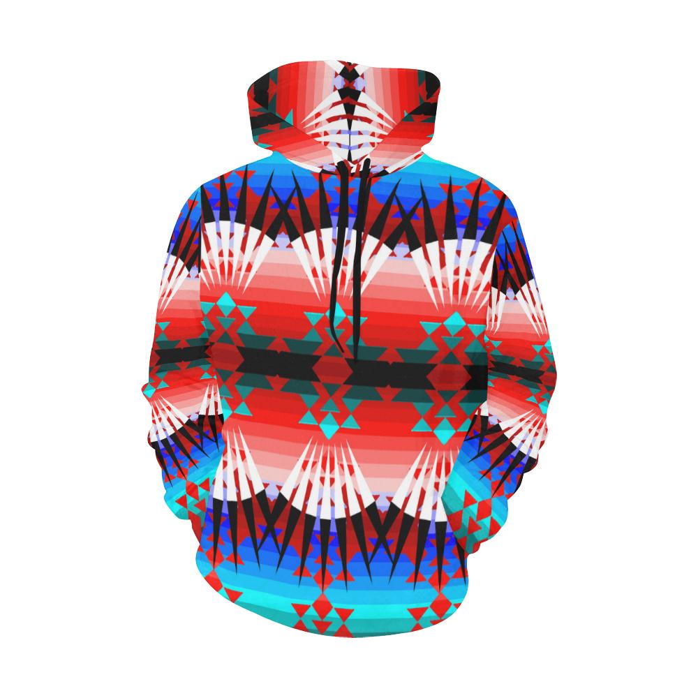 Northwest Ribbonwork Bustles All Over Print Hoodie for Women (USA Size) (Model H13) All Over Print Hoodie for Women (H13) e-joyer 