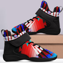 Load image into Gallery viewer, Northwest Ribbonwork Bustles Ipottaa Basketball / Sport High Top Shoes 49 Dzine 
