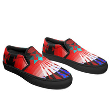 Load image into Gallery viewer, Northwest Ribbonwork Bustles Otoyimm Canvas Slip On Shoes 49 Dzine 
