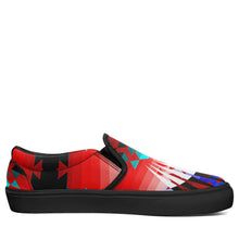 Load image into Gallery viewer, Northwest Ribbonwork Bustles Otoyimm Canvas Slip On Shoes 49 Dzine 
