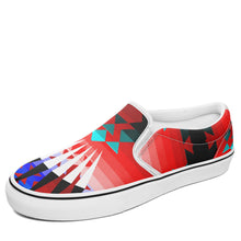 Load image into Gallery viewer, Northwest Ribbonwork Bustles Otoyimm Canvas Slip On Shoes 49 Dzine 
