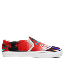 Load image into Gallery viewer, Northwest Ribbonwork Bustles Otoyimm Canvas Slip On Shoes 49 Dzine 
