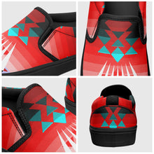 Load image into Gallery viewer, Northwest Ribbonwork Bustles Otoyimm Canvas Slip On Shoes 49 Dzine 
