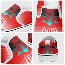 Load image into Gallery viewer, Northwest Ribbonwork Bustles Otoyimm Canvas Slip On Shoes 49 Dzine 
